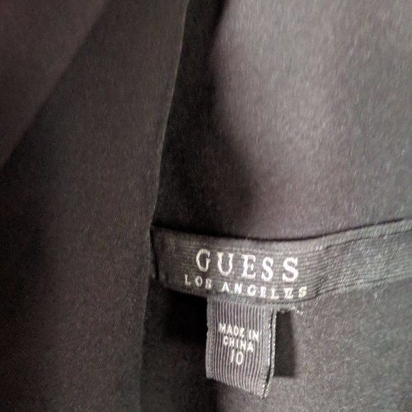 Guess dress Brook sleeveless floral black red fit and flare Midi - Picture 7 of 9